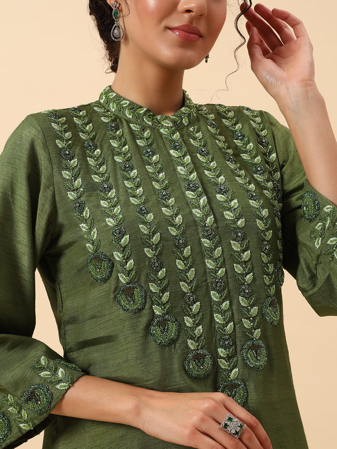 Suit with Dhoti Style Pant Set
