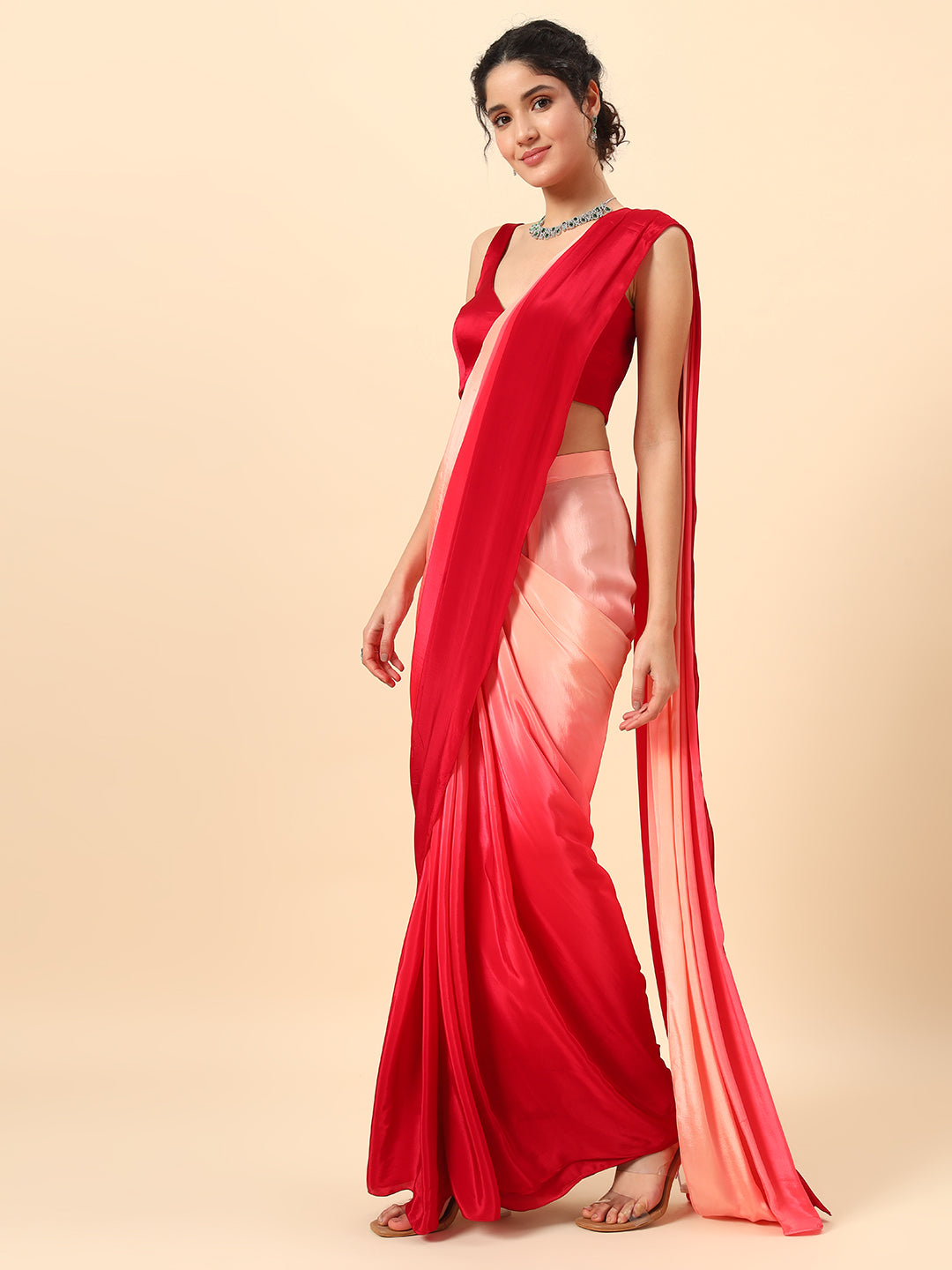 Beautiful Mustard Yellow Drape saree