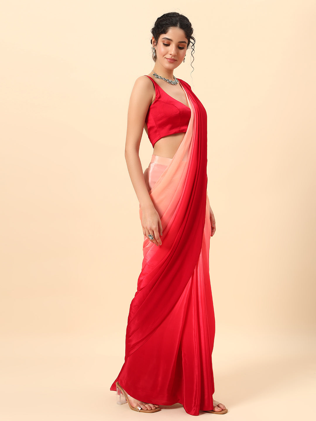 Beautiful Mustard Yellow Drape saree