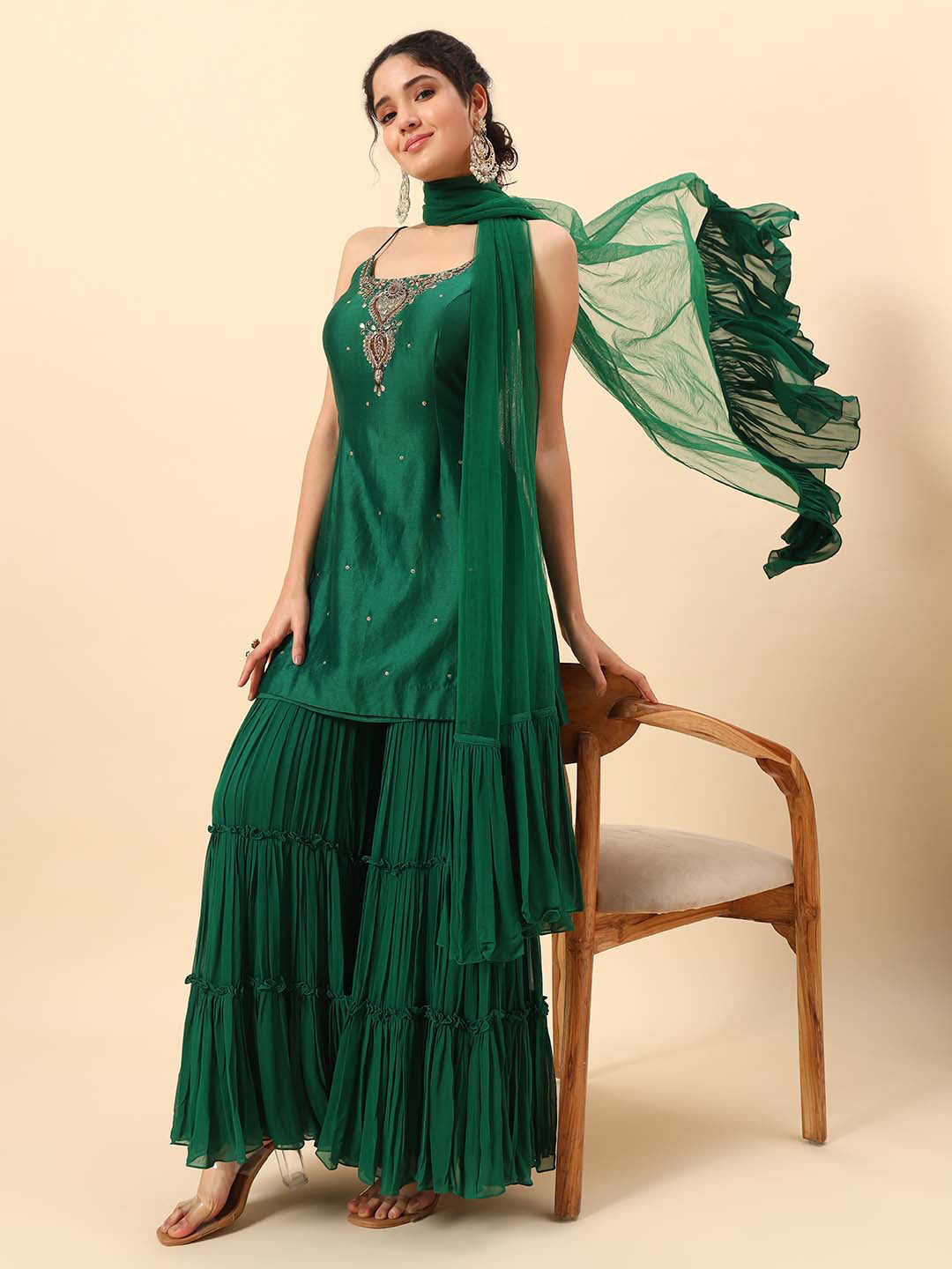 Emerald Sharara Set — view 5